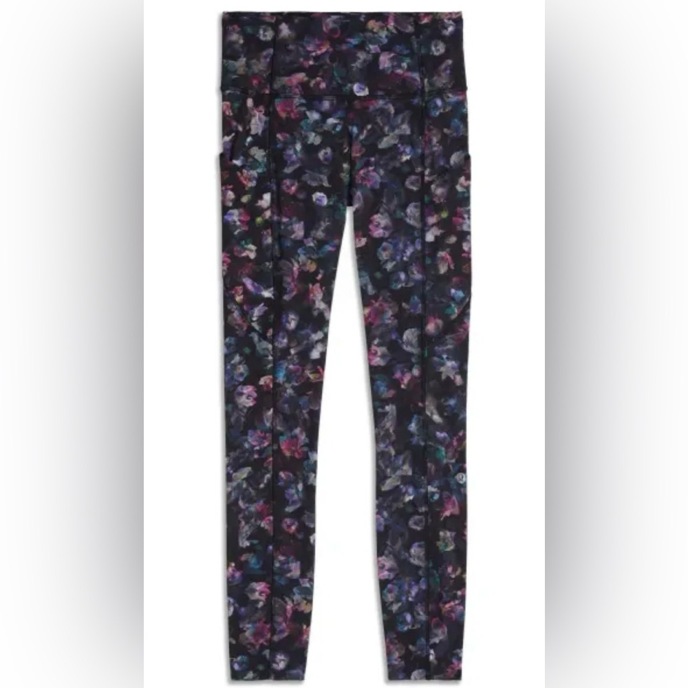 Lululemon Fast and Free High Rise Tight 25” floral leggings